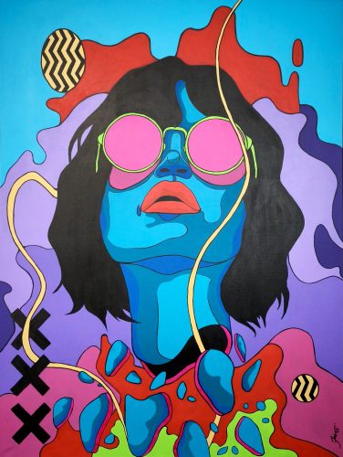 fezthedesigner CMYK painting 36"x48"